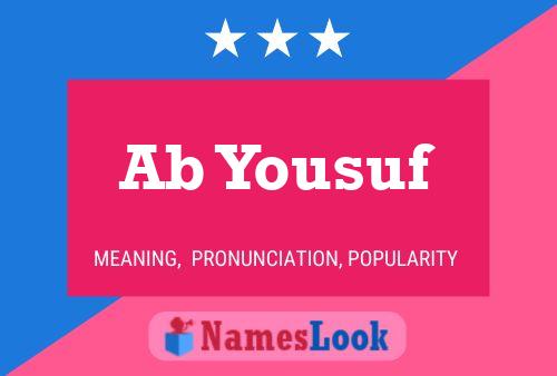 ملصق اسم Ab Yousuf