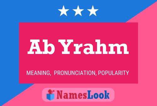 ملصق اسم Ab Yrahm