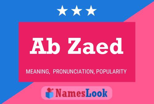 ملصق اسم Ab Zaed