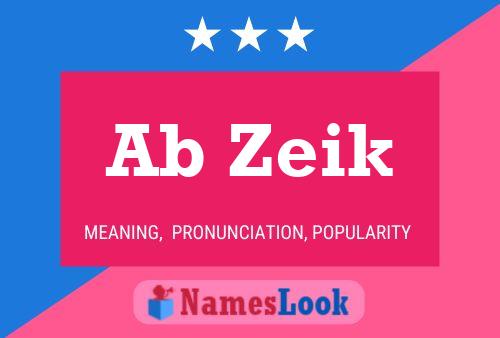 ملصق اسم Ab Zeik