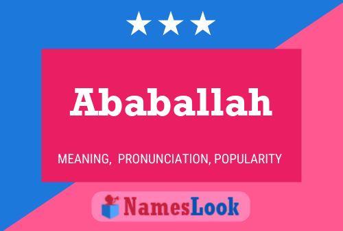 ملصق اسم Ababallah