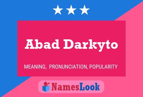 ملصق اسم Abad Darkyto