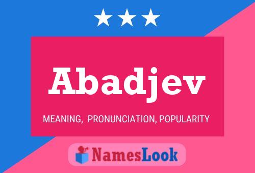 ملصق اسم Abadjev