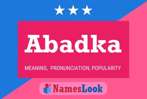 ملصق اسم Abadka