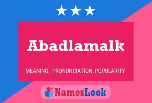 ملصق اسم Abadlamalk