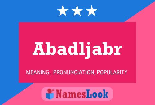 ملصق اسم Abadljabr