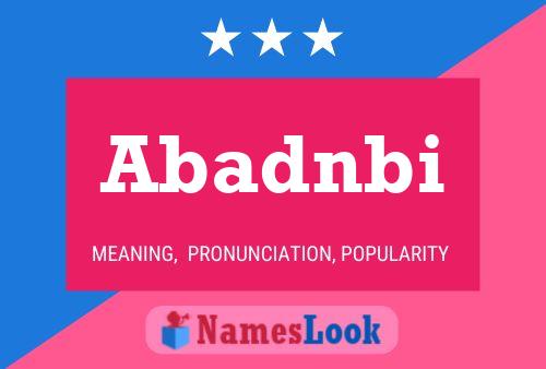 ملصق اسم Abadnbi