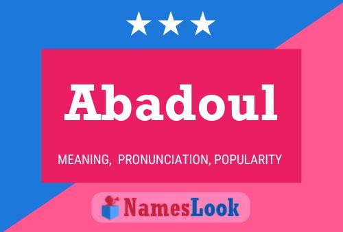 ملصق اسم Abadoul