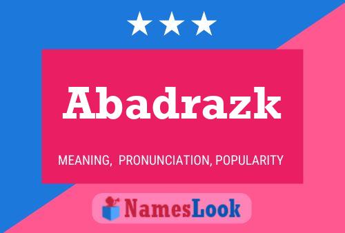 ملصق اسم Abadrazk