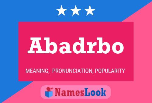 ملصق اسم Abadrbo