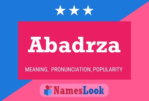 ملصق اسم Abadrza