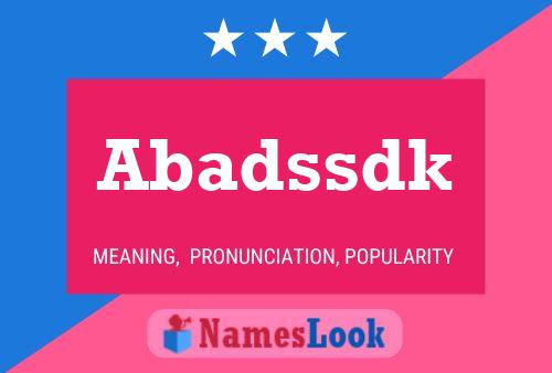 ملصق اسم Abadssdk