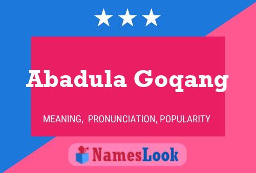 ملصق اسم Abadula Goqang