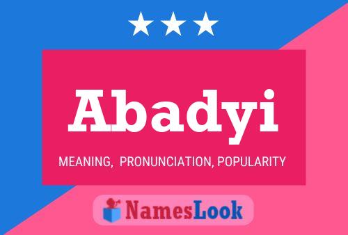 ملصق اسم Abadyi