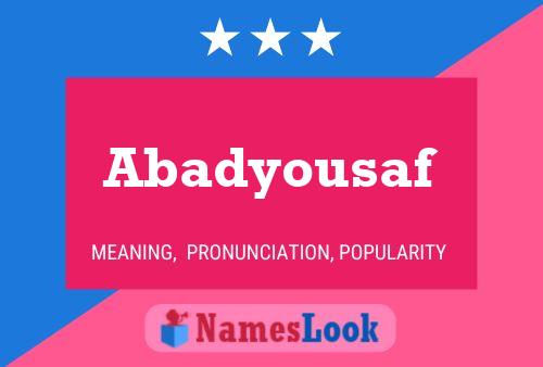 ملصق اسم Abadyousaf