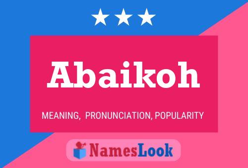 ملصق اسم Abaikoh