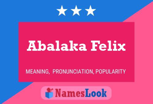 ملصق اسم Abalaka Felix