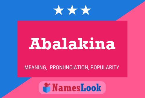 ملصق اسم Abalakina