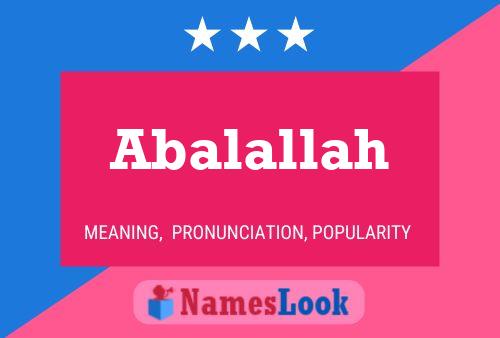 ملصق اسم Abalallah