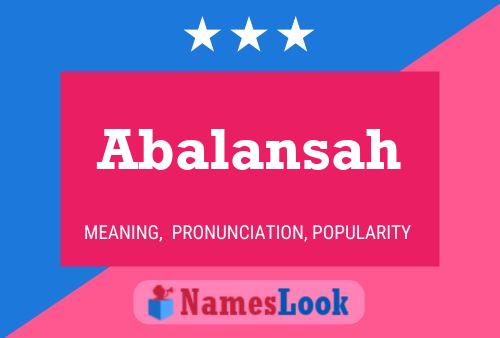 ملصق اسم Abalansah