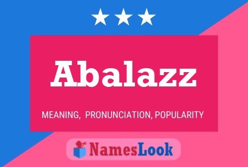 ملصق اسم Abalazz