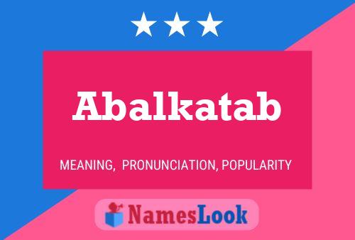 ملصق اسم Abalkatab