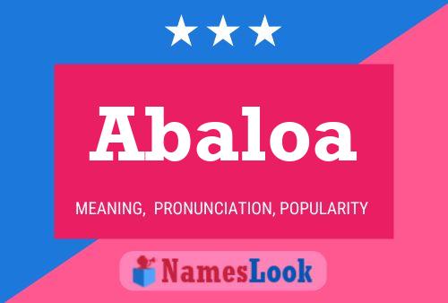 ملصق اسم Abaloa