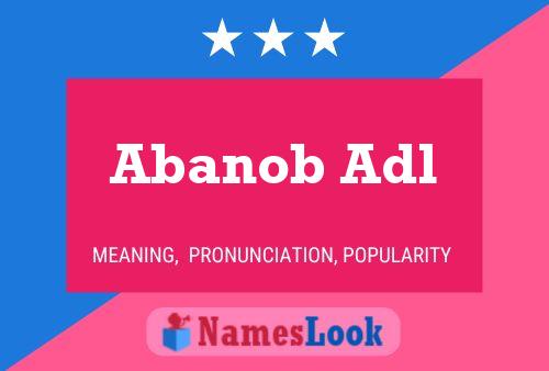 ملصق اسم Abanob Adl