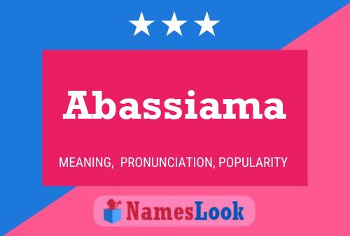 ملصق اسم Abassiama