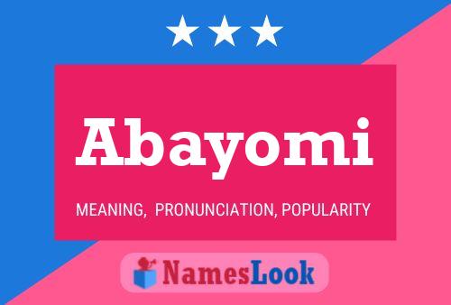 ملصق اسم Abayomi