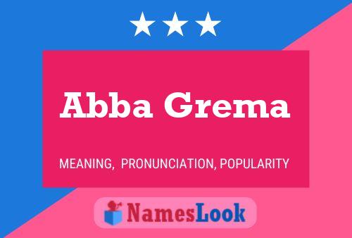 ملصق اسم Abba Grema