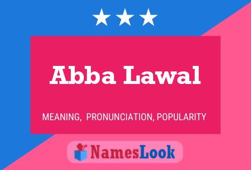 ملصق اسم Abba Lawal