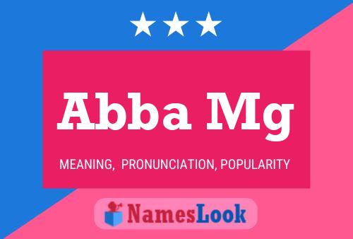 ملصق اسم Abba Mg