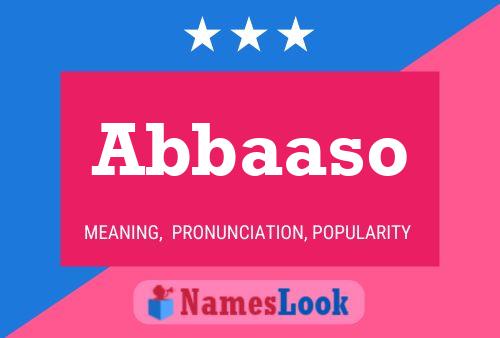 ملصق اسم Abbaaso