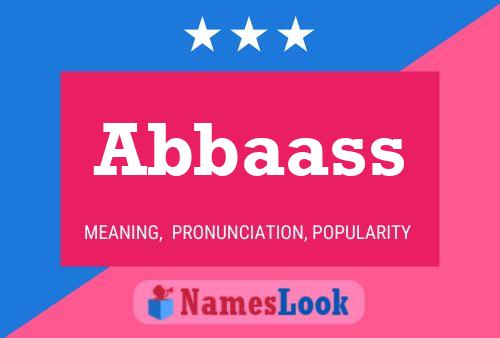 ملصق اسم Abbaass