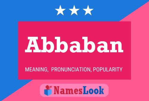 ملصق اسم Abbaban