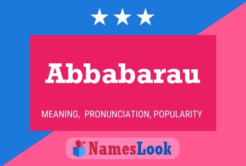 ملصق اسم Abbabarau