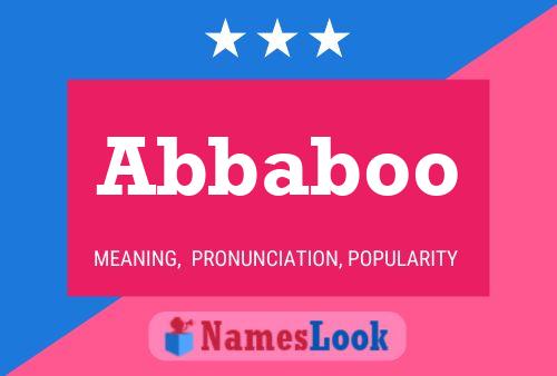 ملصق اسم Abbaboo