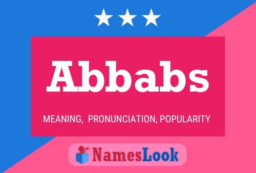 ملصق اسم Abbabs