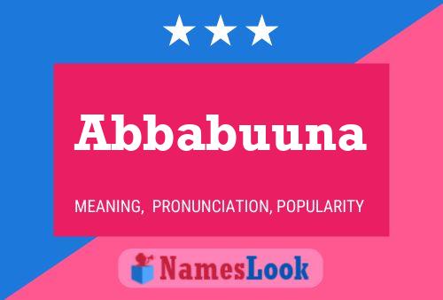 ملصق اسم Abbabuuna