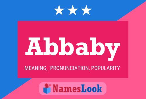 ملصق اسم Abbaby