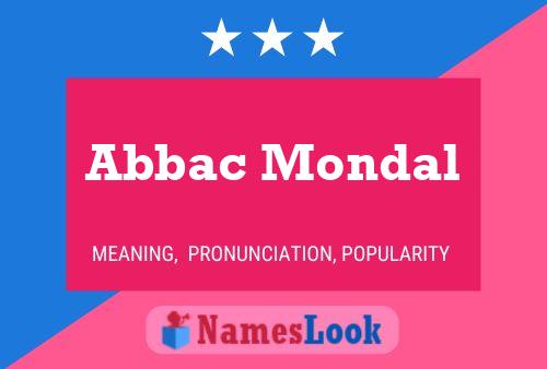 ملصق اسم Abbac Mondal