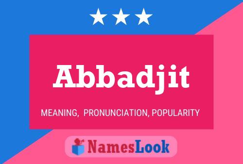 ملصق اسم Abbadjit