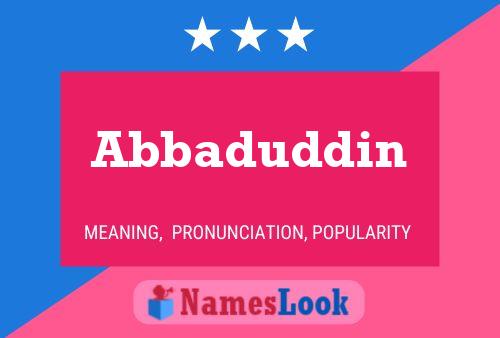 ملصق اسم Abbaduddin