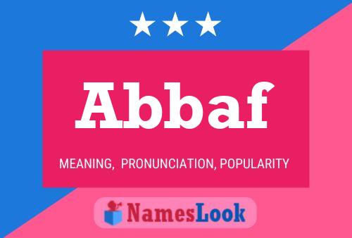 ملصق اسم Abbaf