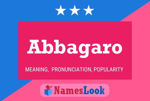 ملصق اسم Abbagaro