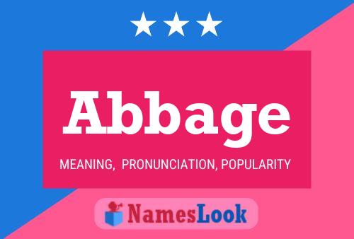 ملصق اسم Abbage