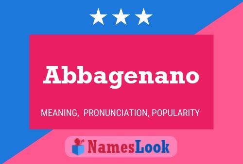 ملصق اسم Abbagenano