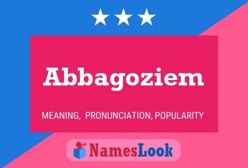 ملصق اسم Abbagoziem