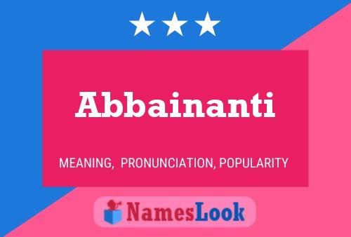 ملصق اسم Abbainanti